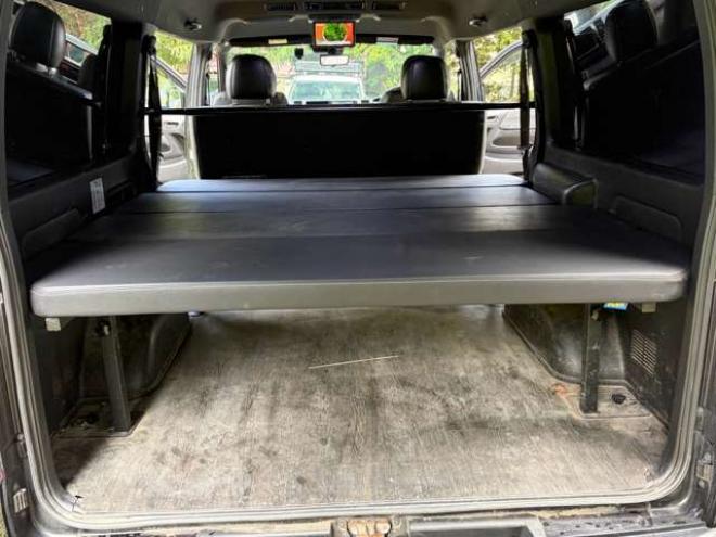 ハイエースバン2.7 スーパーGL ダークプライムII ワイド ミドルルーフ ロングボディ 4WD　ワンオーナー車社外テール　社外ナビ　後席モニターバックカメラ　ハーフレザーシート　ベットキット 2700