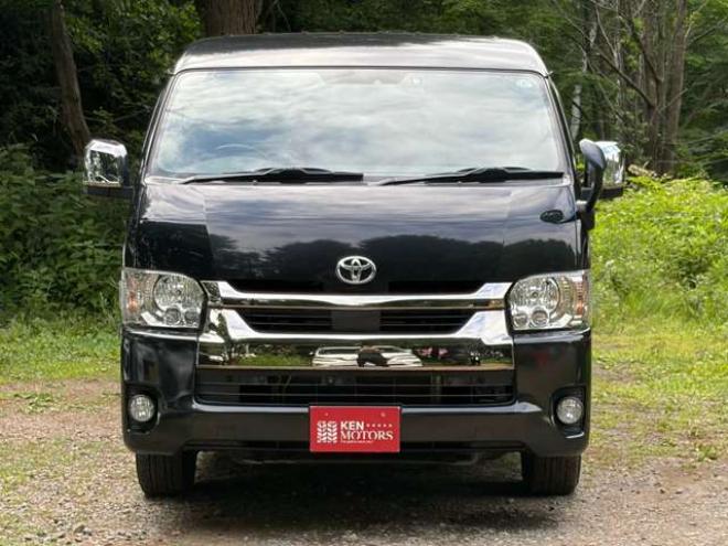 ハイエースバン2.7 スーパーGL ダークプライムII ワイド ミドルルーフ ロングボディ 4WD　ワンオーナー車社外テール　社外ナビ　後席モニターバックカメラ　ハーフレザーシート　ベットキット 2700