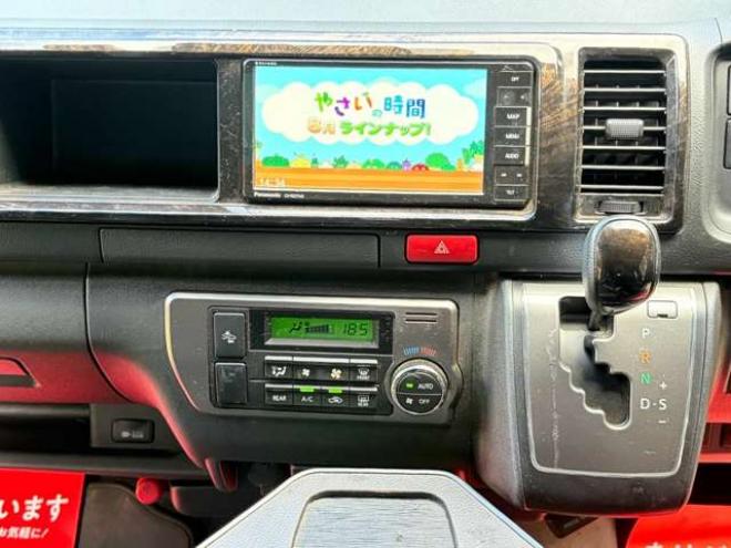 ハイエースバン2.7 スーパーGL ダークプライムII ワイド ミドルルーフ ロングボディ 4WD　ワンオーナー車社外テール　社外ナビ　後席モニターバックカメラ　ハーフレザーシート　ベットキット 2700