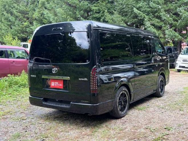 ハイエースバン2.7 スーパーGL ダークプライムII ワイド ミドルルーフ ロングボディ 4WD　ワンオーナー車社外テール　社外ナビ　後席モニターバックカメラ　ハーフレザーシート　ベットキット 2700