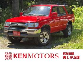 ハイラックスサーフ　2.7 SSR-X 4WD　リフトアップ　全塗装済レッド　社外ナビ　ETC　パワステ　パワーウィンドウ　ABS　キーレスエントリー　ルーフレール　サンルーフ 2700