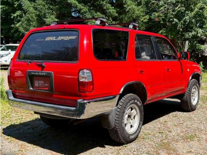 ハイラックスサーフ2.7 SSR-X 4WD　リフトアップ　全塗装済レッド　社外ナビ　ETC　パワステ　パワーウィンドウ　ABS　キーレスエントリー　ルーフレール　サンルーフ 2700