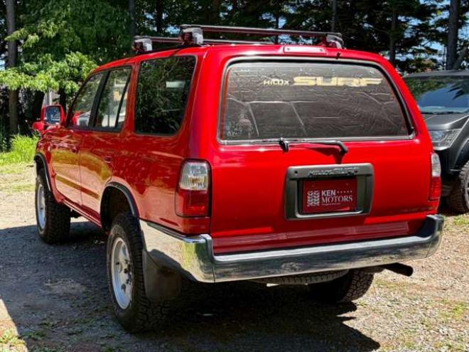 ハイラックスサーフ2.7 SSR-X 4WD　リフトアップ　全塗装済レッド　社外ナビ　ETC　パワステ　パワーウィンドウ　ABS　キーレスエントリー　ルーフレール　サンルーフ 2700