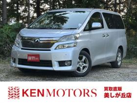 ヴェルファイア　2.4 X 4WD　ワンオーナー　パワーウィンドウ　パワステ　社外ナビ　純正アルミ　ABS　キーレス　バックカメラ　左側電動スライドドア　ETC　ワイパーデアイサー 2400