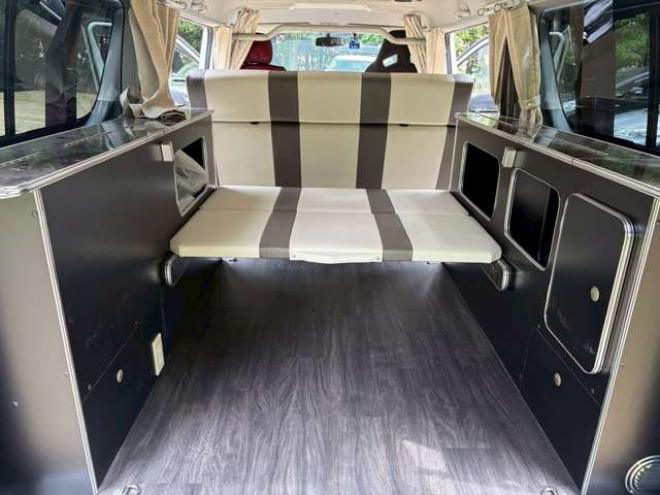 ハイエースバン2.7 スーパーGL プライムセレクション ワイド ロング ミドルルーフ 4WD　ベッドキット　ナビ　TV　バックカメラ　エアコン　ETC　パワステ　パワーウィンドウ　キーレスエントリー　両側スライドドア　盗難防止装置　障害物センサー 2700