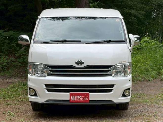 ハイエースバン2.7 スーパーGL プライムセレクション ワイド ロング ミドルルーフ 4WD　ベッドキット　ナビ　TV　バックカメラ　エアコン　ETC　パワステ　パワーウィンドウ　キーレスエントリー　両側スライドドア　盗難防止装置　障害物センサー 2700