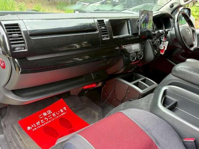 ハイエースバン2.7 スーパーGL プライムセレクション ワイド ロング ミドルルーフ 4WD　ベッドキット　ナビ　TV　バックカメラ　エアコン　ETC　パワステ　パワーウィンドウ　キーレスエントリー　両側スライドドア　盗難防止装置　障害物センサー 2700