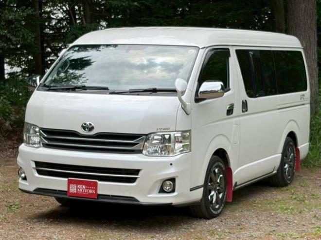 ハイエースバン2.7 スーパーGL プライムセレクション ワイド ロング ミドルルーフ 4WD　ベッドキット　ナビ　TV　バックカメラ　エアコン　ETC　パワステ　パワーウィンドウ　キーレスエントリー　両側スライドドア　盗難防止装置　障害物センサー 2700