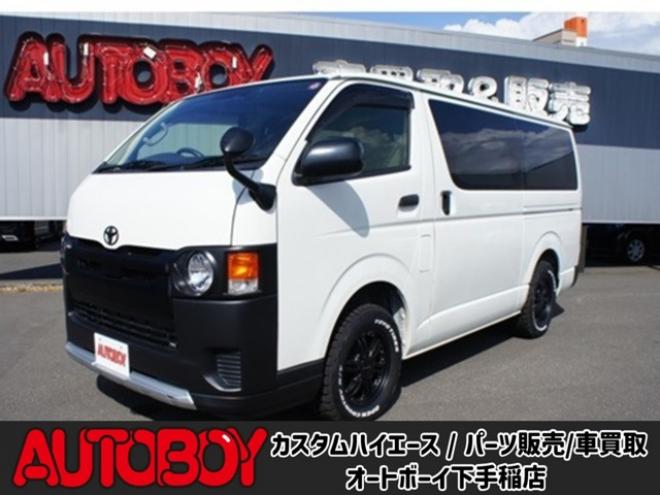 ハイエースバン2.8 DX ロング ディーゼルターボ 4WD　フロントシートセパレート仕様変更済　　　センターコンソール付　415COBRA丸目ライトキット&バッドラッカー16インチAW　415SAFARIフロントスポイラー　TOYOオープンカントリーR/T　電動格納ドアミラー 2800