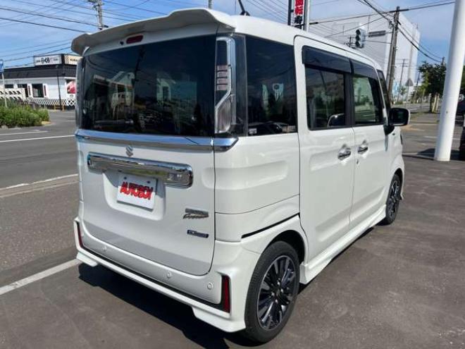 スペーシアカスタム ハイブリッド XSターボ 4WD　スマートキー・両側パワースライド・純正フルセグナビ・BT・両席シートヒーター・前後ドラレコ・ETC・バックカメラ・ヘッドアップディスプレイ・LEDヘッドライト・コーナーセンサー・純正15インチアルミ 660