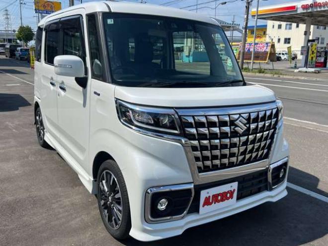 スペーシアカスタム ハイブリッド XSターボ 4WD　スマートキー・両側パワースライド・純正フルセグナビ・BT・両席シートヒーター・前後ドラレコ・ETC・バックカメラ・ヘッドアップディスプレイ・LEDヘッドライト・コーナーセンサー・純正15インチアルミ 660