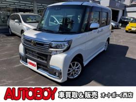 タント　カスタム RS トップエディション SAIII 4WD　スマートキー・プッシュスタート・純正8incSDナビ・フルセグTV・BT・バックカメラ・片側シートヒーター・アイドリングストップ・横滑り防止・両側スライドドア・LEDヘッドライト・ETC・シートカバー 660