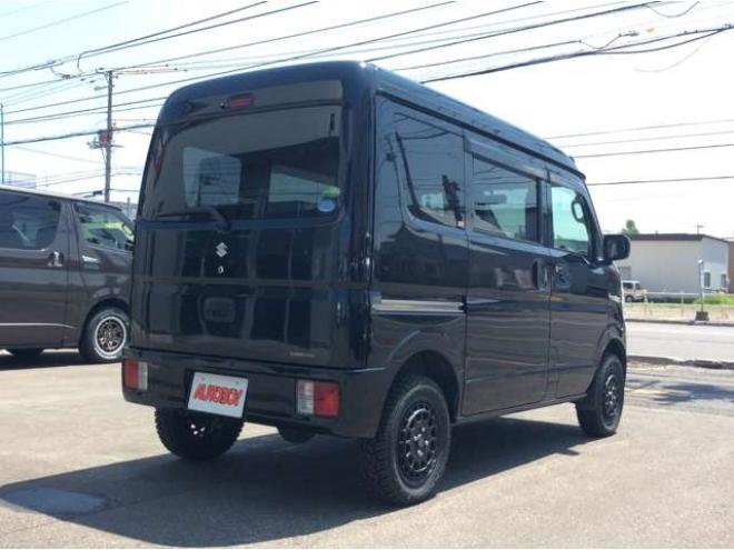 エブリイジョイン ハイルーフ 5AGS車 4WD　パートタイム4WD　キーレス　リアヒーター　フルセグTV　7インチメモリナビ　ベッドキッド　電動格納ミラー　社外タコメーター　DVD/CD　AUX　Bluetooth　 ハイルーフ　アルミホイール 660