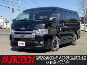 ハイエース　2.7 GL ロング ミドルルーフ 4WD　社外メモリーナビTV　バックカメラ　ワークエクストラップ17インチアルミ　415コブラフロントスポイラー　パワースライドドア　LEDヘッドライト　Wエアバック　スマートキー　リアヒーター&クーラー 2700