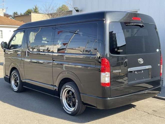 ハイエース2.7 GL ロング ミドルルーフ 4WD　社外メモリーナビTV　バックカメラ　ワークエクストラップ17インチアルミ　415コブラフロントスポイラー　パワースライドドア　LEDヘッドライト　Wエアバック　スマートキー　リアヒーター&クーラー 2700