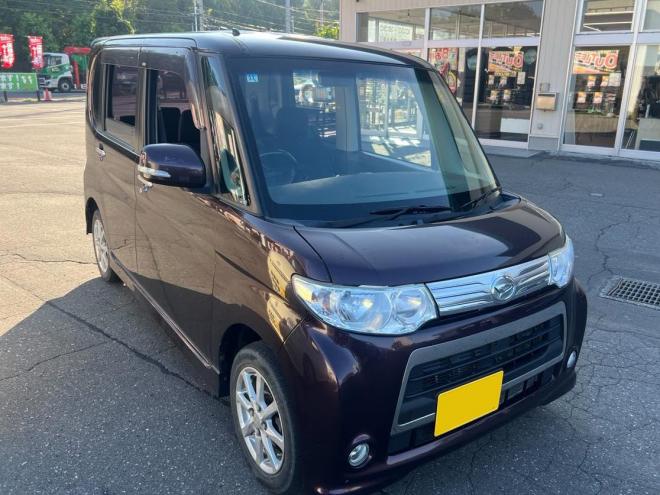 タント車検9/11 CVT マイナー後カスタムX 電動スライドドア HIDライト スマートキー 4WD 660 5Dr