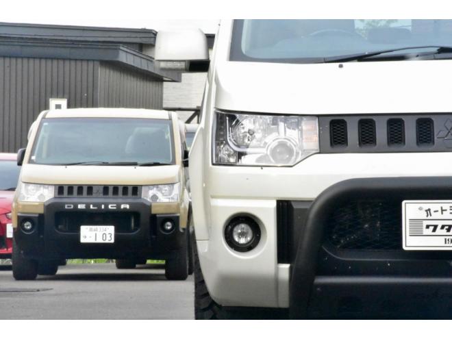 デリカDパワーパッケージ　４ＷＤ　前期/最終型　フロントガード　キャリア　リアラダー　サイドステップ　新品タイヤ／アルミ