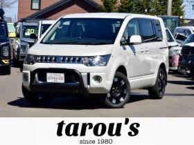 デリカ　Dパワーパッケージ　４ＷＤ　新車外し１８インチアルミ／タイヤ　新品フロントガード　両側パワースライドドア