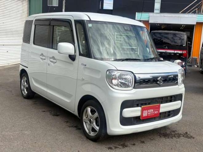 スペーシアハイブリッド X 4WD　レーダーブレーキサポート　両側パワスライドドア　社外ナビ　地デジ　シートヒーター社外エンジンスターター 660