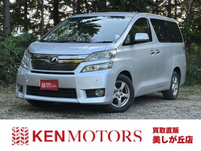 ヴェルファイア2.4 X 4WD　ワンオーナー　パワーウィンドウ　パワステ　社外ナビ　純正アルミ　ABS　キーレス　バックカメラ　左側電動スライドドア　ETC　ワイパーデアイサー 2400