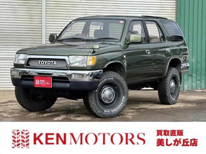 ハイラックスサーフ2.7 SSR-X ワイドボディ 4WD　全塗装済グリーン　リフトアップ　ETC　社外オーディオ　パワステ　パワーウィンドウ　純正アルミホイール　ABS　キーレス　ルーフレール 2700
