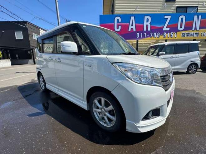 デリカD:2 1.2 ハイブリッド MZ 4WD　両側パワースライドドア　社外ナビ・TV　バックカメラ　横滑り防止装置　アイドリングストップ　衝突軽減ブレーキ　レーンキープアシスト　前席シートヒーター　社外アルミホイール冬　クルーズコントロール 1200