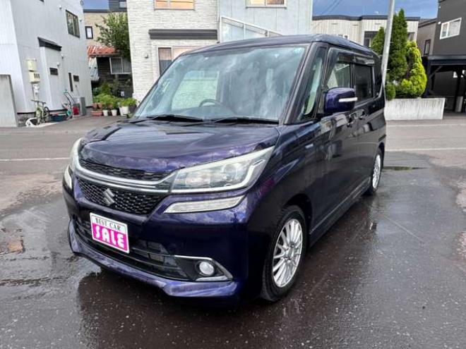 ソリオ1.2 バンディット ハイブリッド MV 4WD　片側パワースライドドア　アイドリングストップ　レーンキープアシスト　衝突軽減ブレーキ　横滑り防止装置　ETC　社外アルミホイール冬　前席シートヒーター 1200