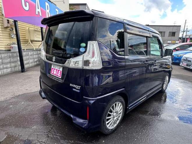 ソリオ1.2 バンディット ハイブリッド MV 4WD　片側パワースライドドア　アイドリングストップ　レーンキープアシスト　衝突軽減ブレーキ　横滑り防止装置　ETC　社外アルミホイール冬　前席シートヒーター 1200