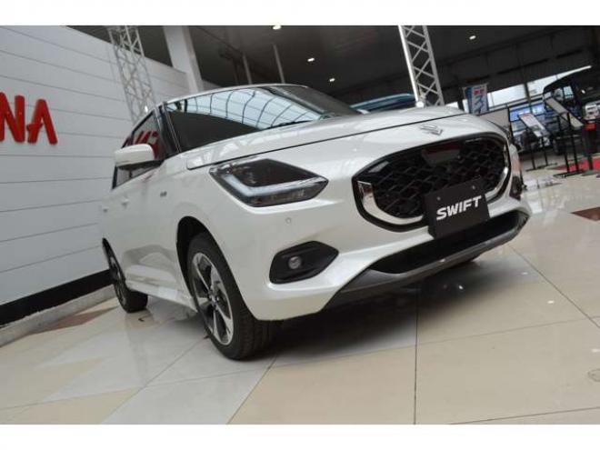 スイフト1.2 ハイブリッド MZ 4WD　ハイブリッド4WDセーフティサポート搭載スズキコネクト対応通信機装着車アイドリングストップ全方位モニター付9インチナビTVバックカメラLEDアダプティブクルーズコントロー電動パーキングブレーキ 登録済未使用車 1200