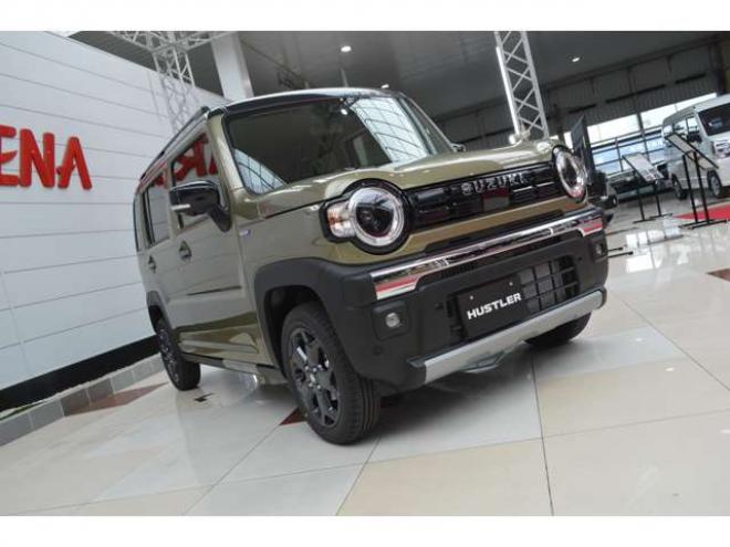 ハスラータフワイルド 4WD　届出済未使用車ハイブリッド4WDセーフティサポート搭載スズキコネクト対応通信機装着車アダプティブクルーズコントロール全方位モニター付9インチナビTVバックカメラハイビームアシストLEDライト 登録済未使用車 660