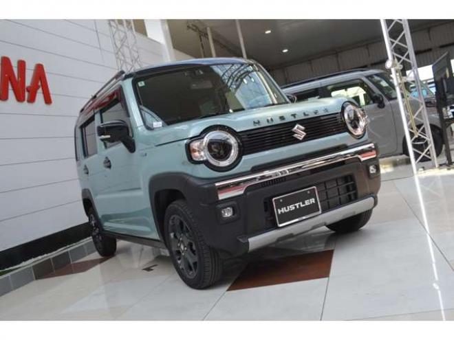 ハスラータフワイルドターボ 4WD　ワンオーナーハイブリッド4WDターボスズキコネクト対応通信機装着車セーフティサポート搭載アダプティブクルーズコントロール全方位モニター付9インチナビTVバックカメラパドルシフトハイビームアシストLEDライト 660