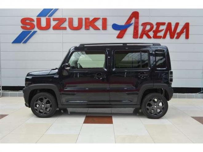 ハスラータフワイルド 4WD　ワンオーナー特別仕様車ハイブリッド4WDセーフティサポート搭載アイドリングストップデュアルカメラブレーキサポート後退時ブレーキサポート横滑り防止装置ハイビームアシストLEDアダプティブクルーズコントロール 登録済未使用車 660