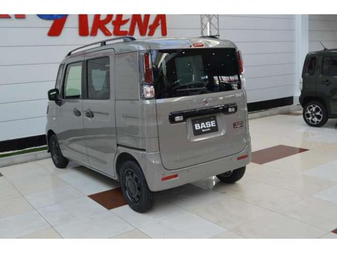 スペーシアベースXF 4WD　届出済未使用車4WDセーフティサポート搭載デュアルセンサーブレーキサポート後退時ブレーキサポート横滑り防止装置アダプティブクルーズコントロールLEDライト右側オートスライドドア 登録済未使用車 660