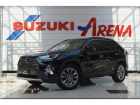 RAV-4　2.5 ハイブリッド G E-Four 4WD　ワンオーナー車ハイブリッド4WDプリクラッシュセーフティ黒革シートヒーターレーダークルーズコントロール11インチナビTVバックカメラLEDパワーバックドアステアリングヒーター横滑り防止装置パーキングセンサー 2500