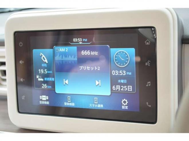 ラパンX 4WD　ワンオーナー車4WDセーフティサポート搭載アイドリングストップ横滑り防止装置バックカメラカメラ付ディスプレイオーディオETCデュアルセンサーブレーキ後退時ブレーキサポートハイビームアシストLEDドラレコ 660