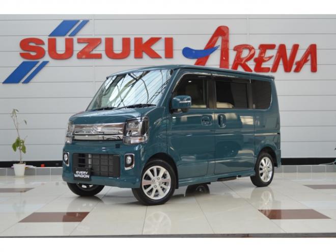 エブリイワゴン PZターボスペシャル 4WD　ワンオーナー車4WDターボセーフティサポート搭載アイドリングストップ横滑り防止装置8インチナビTVバックカメラ両側オートスライドドアオートステップリアパーキングセンサーハイビームアシストLED 660
