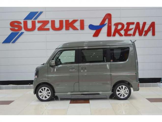 エブリイワゴン PZターボスペシャル ハイルーフ 4WD　届出済未使用車ハイルーフ4WDターボセーフティサポート搭載アイドリングストップ横滑り防止装置CVTマチック両側オートスライドドアオートステップハイビームアシストLEDライト 登録済未使用車 660