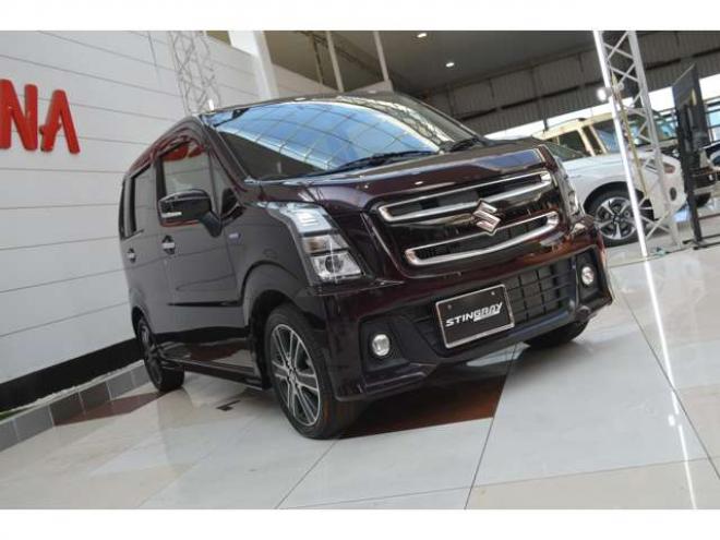ワゴンRスティングレー ハイブリッド T 4WD　ワンオーナー車ハイブリッド4WDターボセーフティサポート搭載アイドリングストップ横滑り防止装置アダプティブクルーズコントロールSDナビTVパドルシフトETCハイビームアシストLEDライト 660