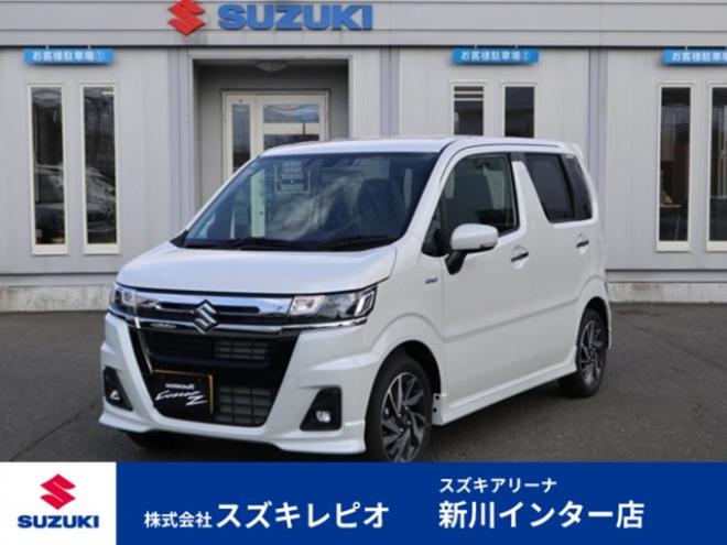 ワゴンRカスタムZ ハイブリッド ZX アップグレードパッケージ装着車 4WD　LEDヘッドライト　オートライト　アダプティブクルーズコントロール　アイドリングストップ　シートヒーター　デュアルカメラブレーキサポート 660