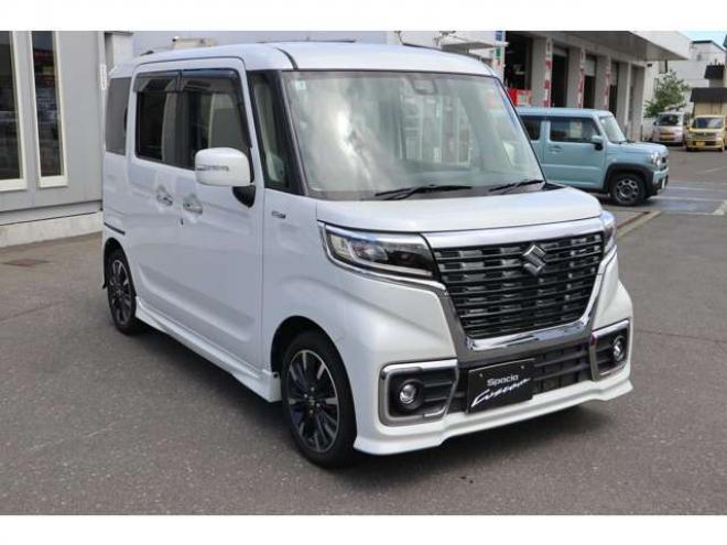 スペーシアカスタム ハイブリッド XS 4WD　純正フルセグナビ　バックカメラ　両側電動スライドドア　シートヒーター　オートライト　スリムサーキュレーター 660