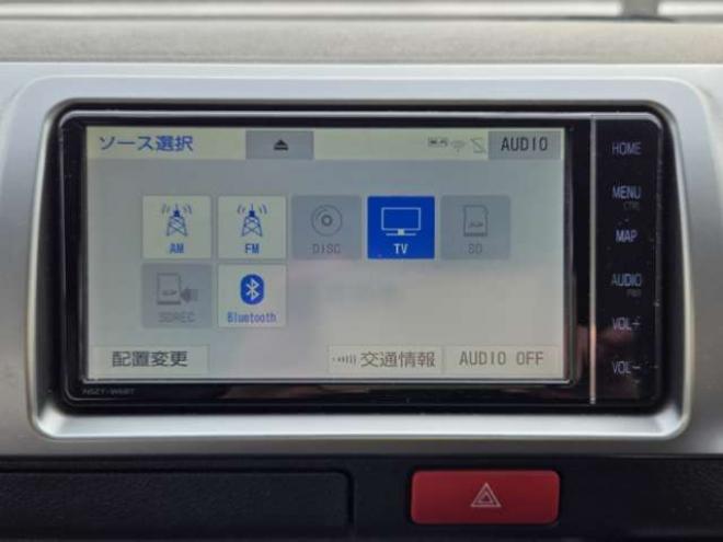 ハイエースバン2.8 スーパーGL ロング ディーゼルターボ 4WD　リアクーラー&ヒーター　プッシュスタート　スマートキー　　ベッドキッド LEDヘッドライト横滑り防止　衝突被害軽減　車線逸脱　トヨタ純正ナビ　フルセグTV　Bluetooth　バックカメラトヨタ純正リアモニター　ETC 2800