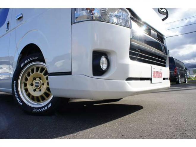 ハイエースバン2.8 スーパーGL ダークプライムII ロングボディ ディーゼルターボ 4WD　ESSEX FスポイラーVer3&サイドライナー&リアライナー　ESSEX　フロアマッド　ENCD17インチAW　ヨコハマPARADA17インチ　ハーフレザーシート　プッシュスタート　リアヒーター 2800