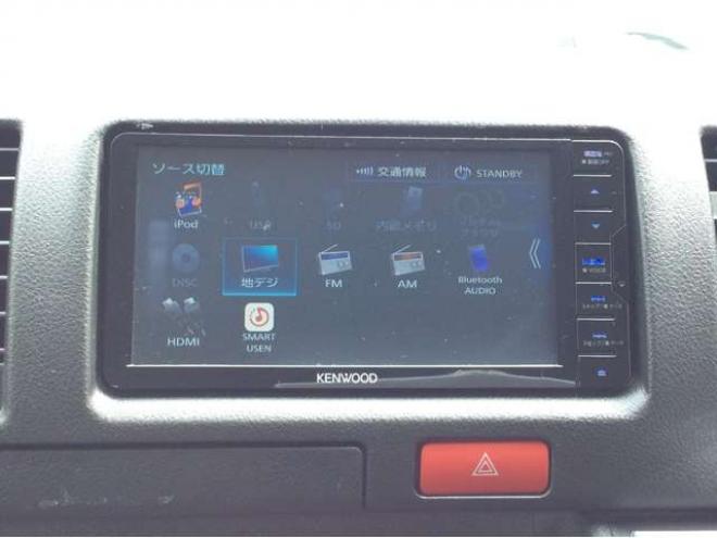 ハイエースバン2.8 DX ロング GLパッケージ ディーゼルターボ 4WD　キーレス　両側スライドドア　415SAFARI丸目キッド　衝突被害軽減システム　車線逸脱防止　横滑り防止装置　パワーヒート　オートマチックハイビーム　Bカメラ　メモリナビ　フルセグTV　　電動格納ミラー 2800
