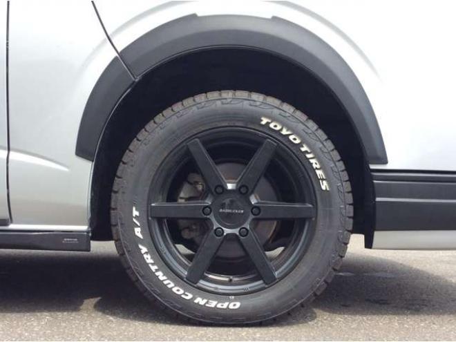 ハイエースバン2.8 DX ロング GLパッケージ ディーゼルターボ 4WD　キーレス　両側スライドドア　415SAFARI丸目キッド　衝突被害軽減システム　車線逸脱防止　横滑り防止装置　パワーヒート　オートマチックハイビーム　Bカメラ　メモリナビ　フルセグTV　　電動格納ミラー 2800