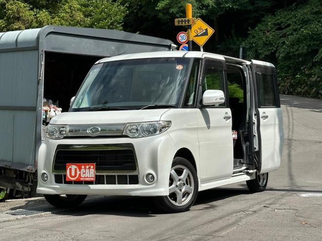 タントカスタム　X  4WD  タイミングチェーン車　バックカメラ　エンジンスターター　ナビテレビ　電動リモコンスライドドア 4WD 660 5Dr