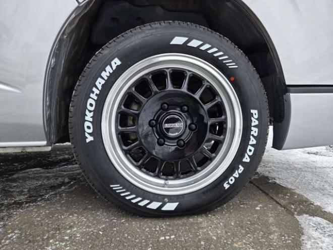ハイエースバン2.8 スーパーGL ロング ディーゼルターボ 4WD　リアクーラー&ヒーター　プッシュスタート　スマートキー　　ベッドキッド LEDヘッドライト横滑り防止　衝突被害軽減　車線逸脱　トヨタ純正ナビ　フルセグTV　Bluetooth　バックカメラ トヨタ純正リアモニター ETC 2800