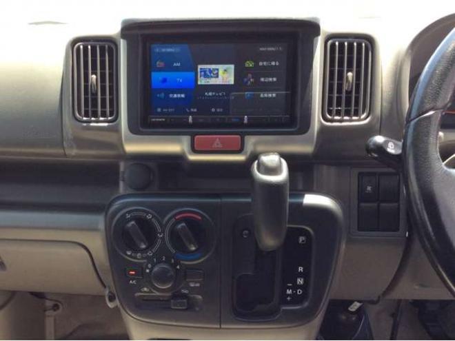 エブリイジョイン ハイルーフ 5AGS車 4WD　パートタイム4WD　キーレス　リアヒーター　フルセグTV　7インチメモリナビ　ベッドキッド　電動格納ミラー　社外タコメーター　DVD/CD　AUX　Bluetooth　 ハイルーフ 660