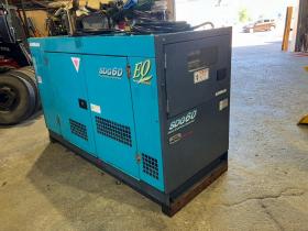発電機　北越　中古　SDG60S　エアマンエンジン発電機　