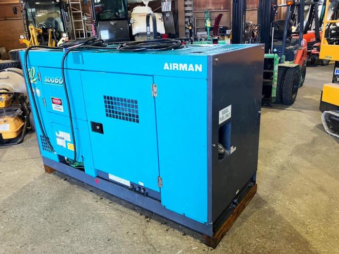 発電機北越　中古　SDG60S　エアマンエンジン発電機　