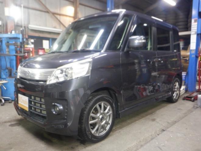 スペーシアカスタム TS 4WD　本州仕入・ナビ・TV・両側電動・アイドリングストップ・スマートキー・プッシュスタート・シートヒーター・HID・ベンチシート・リア席サンシェード・フォグランプ・DVD再生 660